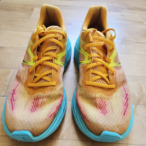 Salomon AERO GLIDE Men's Running Shoes Zinna Cockatoo Safety Yellow US 8.5 - Picture 4 of 6